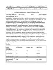 Ktea Template Docx Academic Achievement Kaufman Test Of Educational