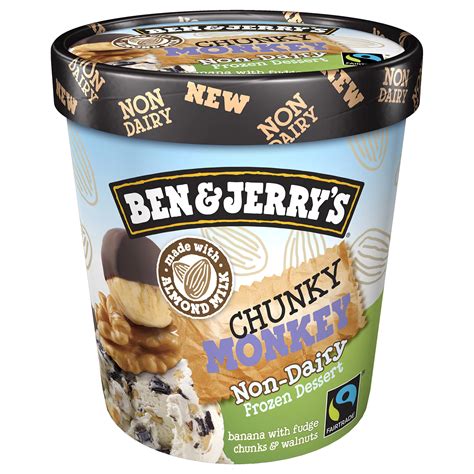 Ben And Jerrys Chunky Monkey Non Dairy Frozen Vegan Dessert Shop Ice