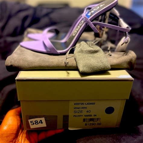 Tom Ford Shoes Tom Ford Sandals Shiny Leather Padlock Pointy Naked