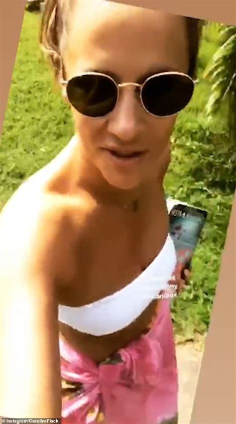 Caroline Flack Looks Very Busty In A Microscopic Bikini In Thailand Daily Mail Online