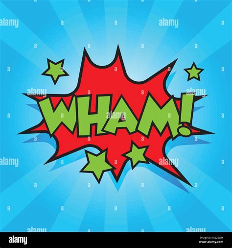 Wham Comic Sound Effects Sound Bubble Speech With Word And Comic