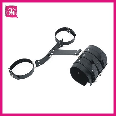 Strict Arm Binder Arm To Wrist Restraint BDSM Leather Bondage Sex Toy