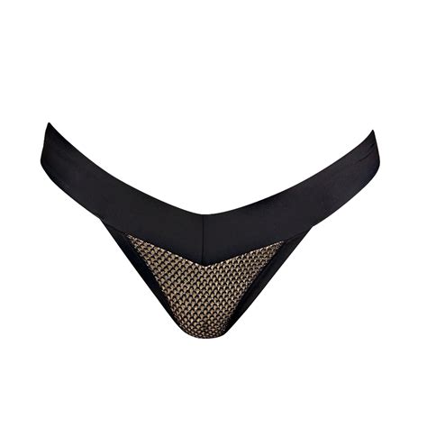 Andres Sarda Swimwear BAKER Black Bikini Italienischer Slip Rigby