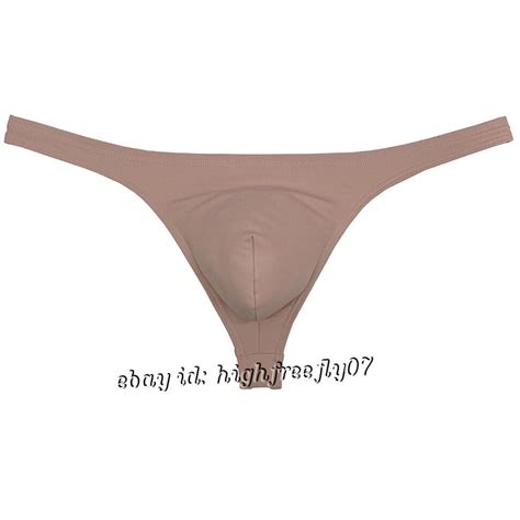 Mens Second Skin Fit Bikini T Back Underwear Male Enhancer Bulge Thong Jockstrap EBay