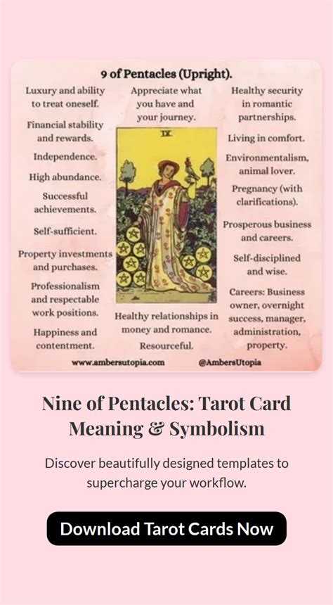 pentacles tarot card meaning symbolism   pentacles