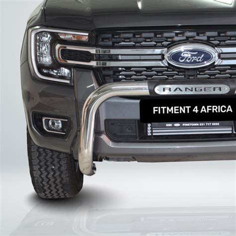 Next Gen Ford Ranger PDC Nudge Bar Stainless Steel Fitment 4 Africa