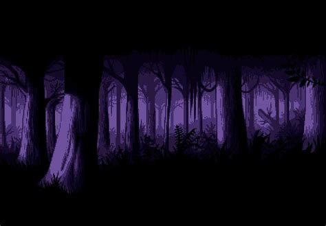 Dark Forest Background Animated Movie Scene Фоны компьютера