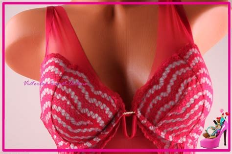Victorias Secret Lingerie Corset Bustier Garter Sexy Cut Out Plunge Mesh Red 36D EBay