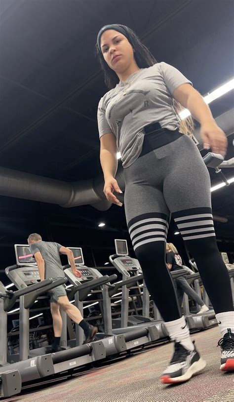 Sexy Latina In Tight Gray Leggings At The Gym Forum