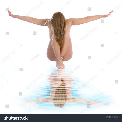 Beautiful Nude Girl On White Background Stock Photo Shutterstock