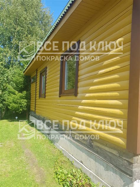 Покраска деревянного дома снаружи в СПБ - цена