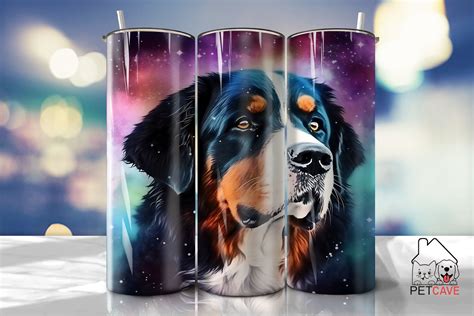 Bernese Mountain Dog Universe Tumbler Graphic by Pet CaveCreative Fabrica