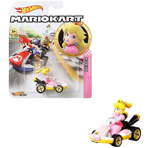 แท 100 จากญปน ฮอตวล รถมารโอ คารท Hot Wheels Mario Kart Mattel Minicar Princess Peach