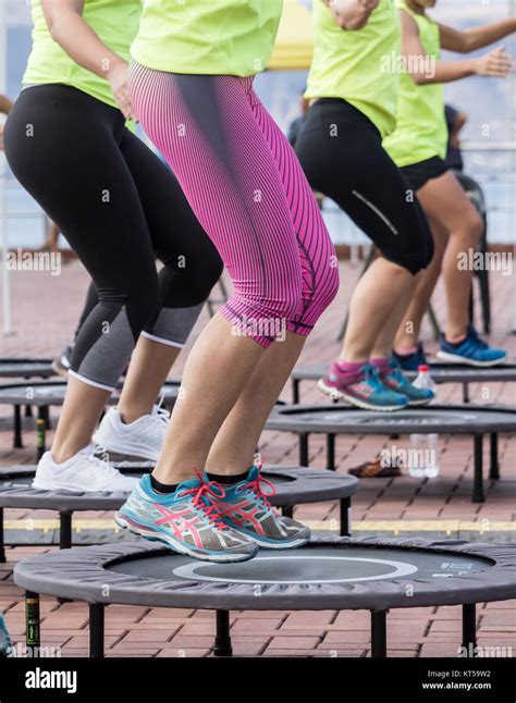 Trampoline Hi Res Stock Photography And Images Alamy