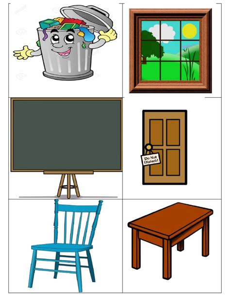 classroom objects identification