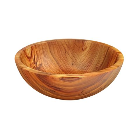 Olive Wood Bowl On Transparent Background Generative Ai 46856589 Png