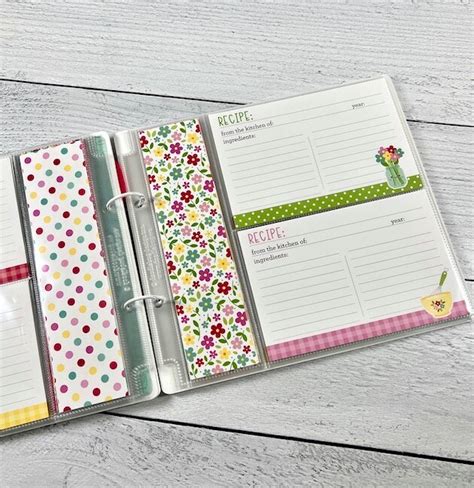 Recipe Circle Scrapbook Album Project Idea