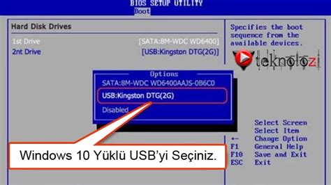 Usbden Windows Kurma Kesin Z M Resimli Anlat M