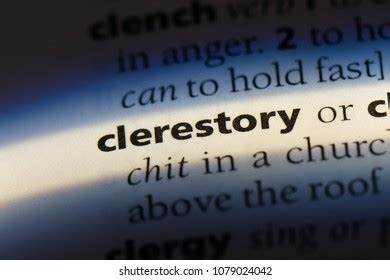 clerestory word dictionary clerestory concept stock photo