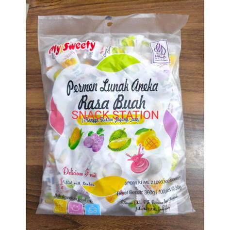 jual permen lunak aneka rasa buah buahan  sweety gram shopee