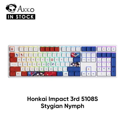Akko Honkai Lmpact Rd S Stygian Nymph Hot Swappable Wired Mechanical Keyboard With RGB