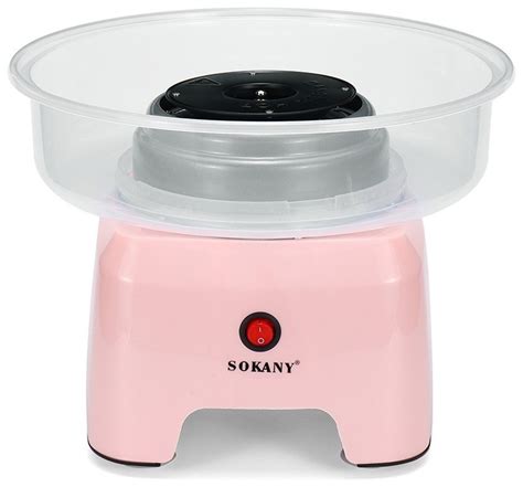 Купить Аппарат для приготовления сахарной ваты SOKANY SK-520 розовый в ...