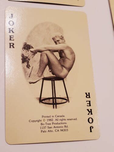 Male Nude Playing Cards Full Set NO BOX Gay Interest Pride Risqué Bo Tree