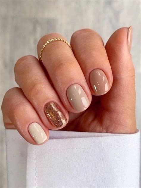 Elegant Wedding Nails Nude Gold Pink And Sparkly Designs For The Bride