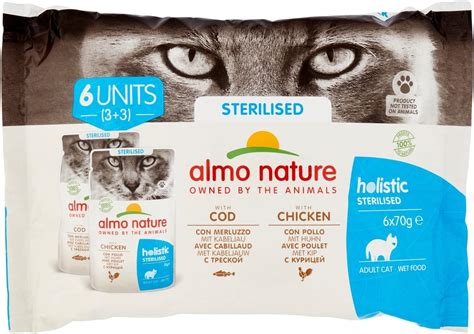 Almo Nature Holistic Sterilised Multipack con Merluzzo & con Pollo Cibo ...