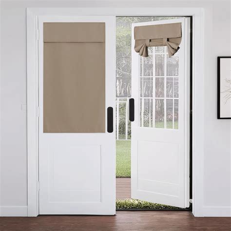 French Door Cover, W26 x L50 inch Long Room Darkening Tricia Window