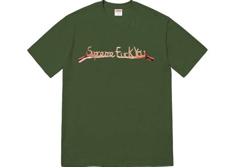 日貨代購CITY2018AW SUPREME FUCK YOU TEE 中指 手指 現貨 Yahoo奇摩拍賣