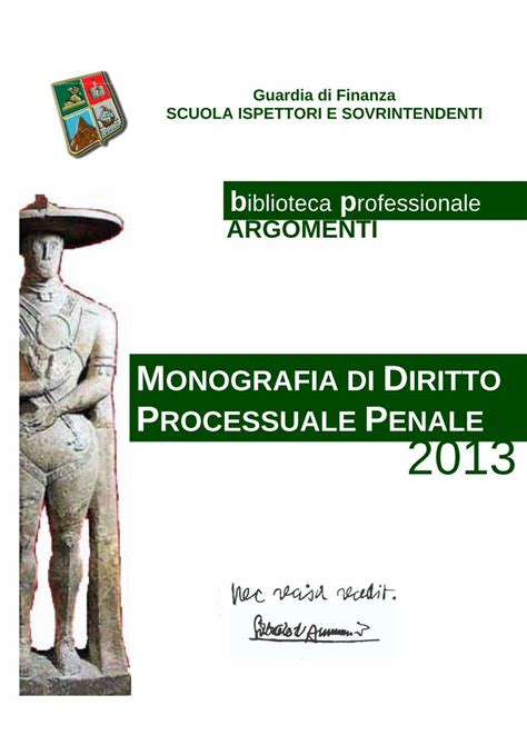 Pdf Monografia Di Procedura Penale Dokumen Tips