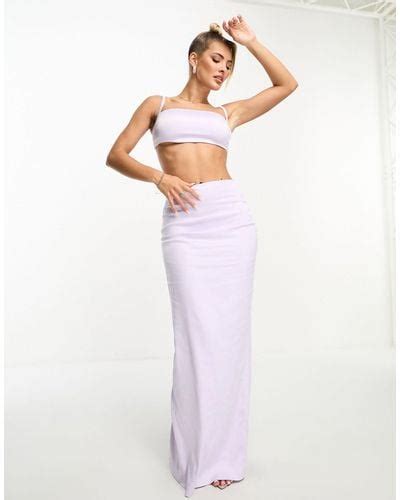 White Naked Wardrobe Skirts For Women Lyst