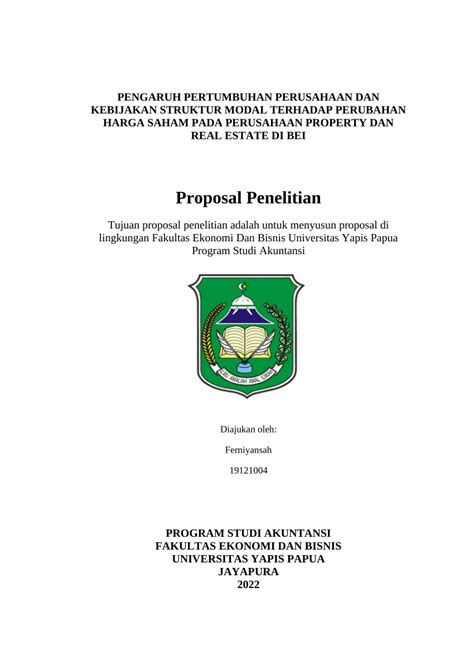 Pdf Pengaruh Pertumbuhan Perusahaan Dan Kebijakan Struktur Modal