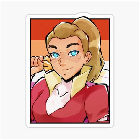 Adora Lesbian Flag Sticker For Sale By MrEvan Redbubble