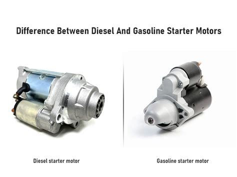 difference  diesel  gasoline starter motors