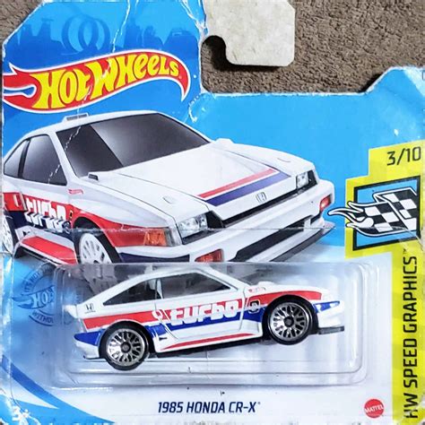 Embalagem Danificada Hot Wheels Speed Graphics Honda Cr X Universo Hot Wheels