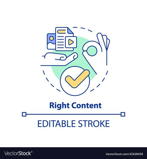 content concept icon royalty  vector image