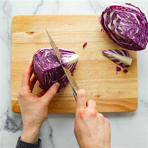 how to cut a cabbage for coleslaw 7
