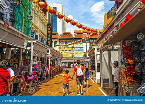 chinatown  singapore editorial photography image  landmark