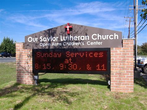 Our Savior Lutheran Church Digital Monument Sign Graphcom