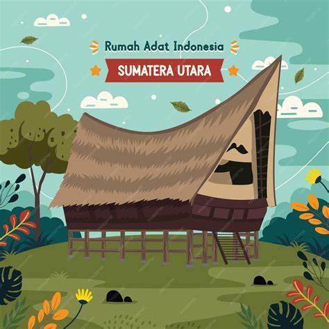 Unduh 86 Gambar Rumah Adat Sumatera Utara Kartun Terb