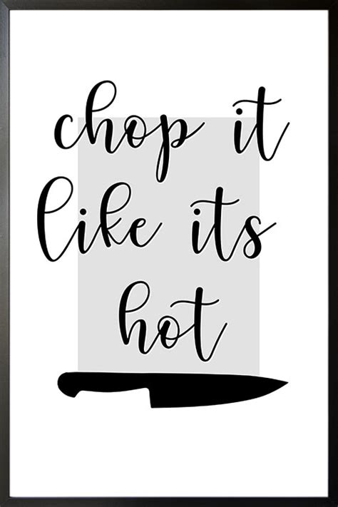 Chop It Like Its Hot Poster Artdesign