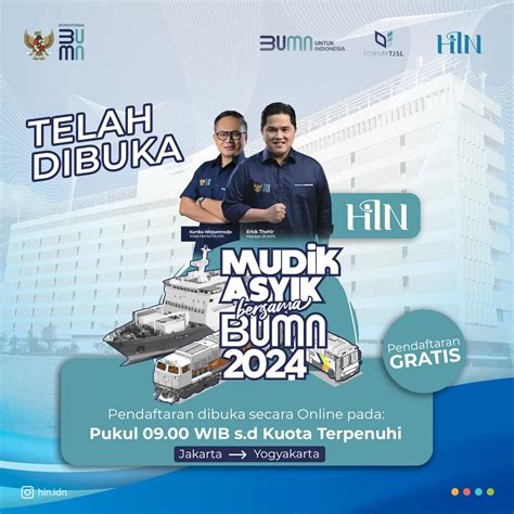 Hin Gelar Mudik Asyik Bersama Bumn 2024 Dengan Rute Jakarta Menuju