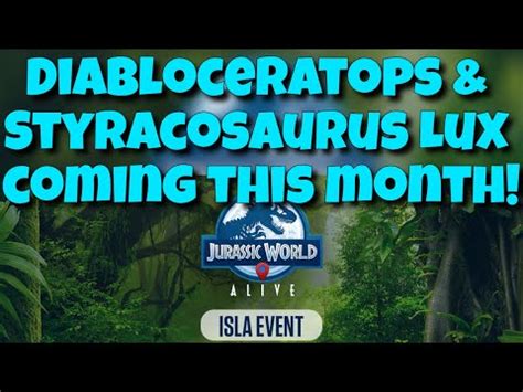 Wow DIABLOCERATOPS STYRACOSAURUS LUX COMING THIS MONTH Jurassic