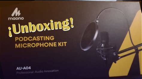 Unboxing | Micrófono "Maono AU-AO4" - YouTube