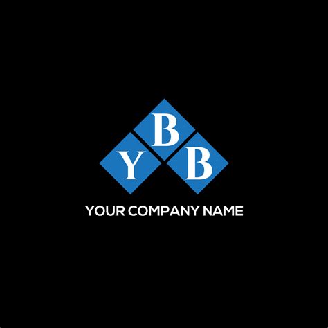 Ybb Letter Logo Design On Black Background Ybb Creative Initials