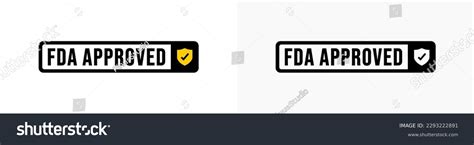 Fda Approved Label Fda Approved Symbol Stock Vector (Royalty Free ...