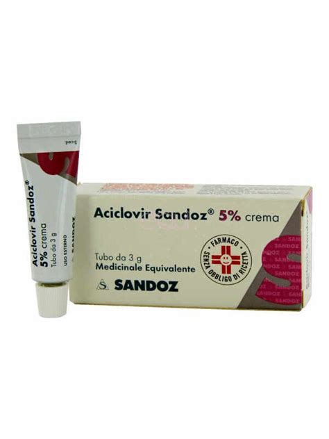 Sandoz Aciclovir 5 Crema 3g