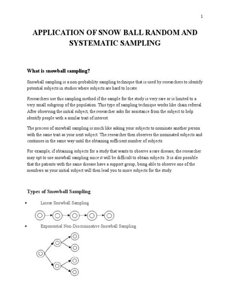 snowball  systematic sampling guide  sampling statistics